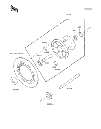 Front Hub ('83 Kx250-C1)