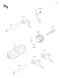 Gear Change Drum/Shift Fork(S)
