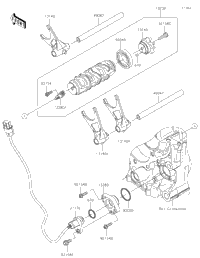 Gear Change Drum/Shift Fork(S)