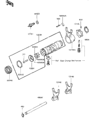 Gear Change Drum & Forks