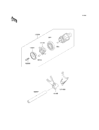 Gear Change Drum/Shift Fork(S)