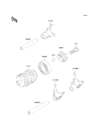 Gear Change Drum/Shift Fork(S)