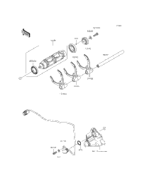 Gear Change Drum/Shift Fork(S)
