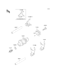 Gear Change Drum/Shift Fork(S)