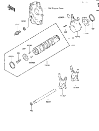 Gear Change Drum & Forks