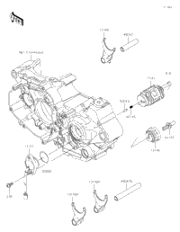 Gear Change Drum/Shift Fork(S)