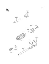 Gear Change Drum/Shift Fork(S)