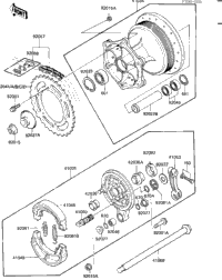 Rear Hub/Brake/Chain ('84 A2)