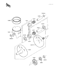 Crankshaft/Piston ('83 Kx250-C1)