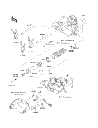 Gear Change Drum/Shift Fork(S)