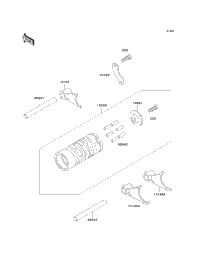 Gear Change Drum/Shift Fork(S)