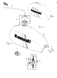 Fuel Tank ('80-'81 Ke175-D2/D3)