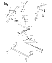 Stands/Brake Pedal ('80-'81 C1/C2)