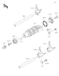 Gear Change Drum/Shift Fork(S)