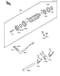 Gear Change Drum & Forks