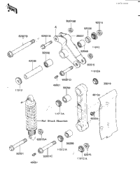 Rear Suspension ('84 Kx250-C2)