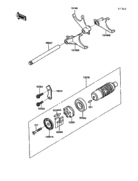 Gear Change Drum/Shift Fork(S)