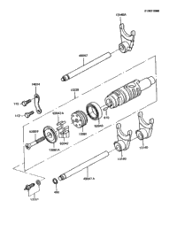 Gear Change Drum/Shift Fork(S)
