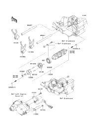 Gear Change Drum/Shift Fork(S)