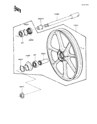 Front Wheel/Hub (Kz1100-D1)