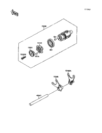 Gear Change Drum/Shift Fork(S)