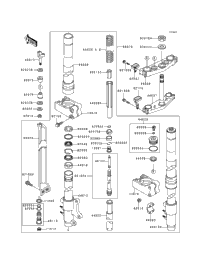 Front Fork (Kx500-E4/E5)