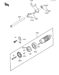 Gear Change Drum & Forks