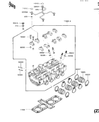 Cylinder Head (Zx600-A1/A2) (E/No. 02337