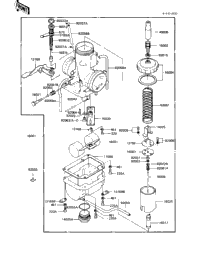 Carburetor ('82-'83 Ke175-D4/D5)