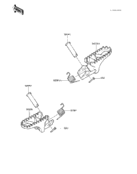 Footrests ('83 Kx250-C1)