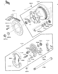 Rear Hub/Brake/Chain