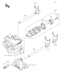 Gear Change Drum/Shift Fork(S)