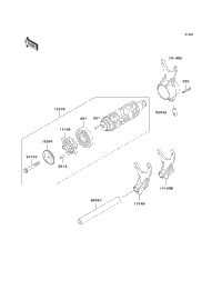 Gear Change Drum/Shift Fork(S)