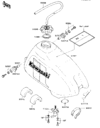 Fuel Tank ('84 Kx80-E2)