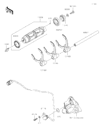 Gear Change Drum/Shift Fork(S)