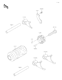 Gear Change Drum/Shift Fork(S)
