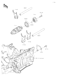 Gear Change Drum/Shift Fork(S)