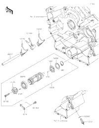Gear Change Drum/Shift Fork(S)