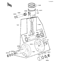 Crankshaft/Piston ('82-'83 Ke175-D4/D5)