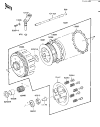 Clutch ('84 Kx250-C2)