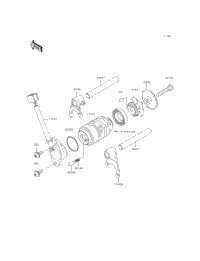Gear Change Drum/Shift Fork(S)