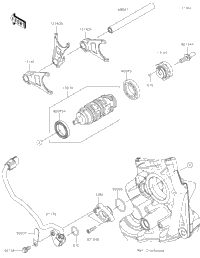 Gear Change Drum/Shift Fork(S)