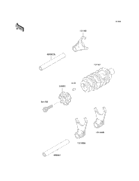 Gear Change Drum/Shift Fork(S)