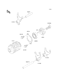 Gear Change Drum/Shift Fork(S)