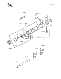 Gear Change Drum & Forks
