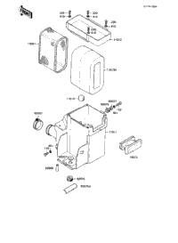 Air Cleaner ('82-'83 Ke175-D4/D5)