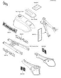 Labels ('85 Kx80-E3)
