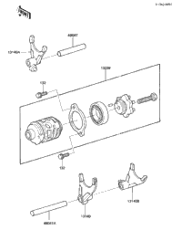 Gear Change Drum & Forks