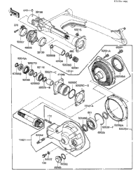 Drive Shaft/Final Gears (Kz550-F2)
