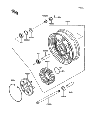 Rear Wheel/Chain (Zg1000-A9)